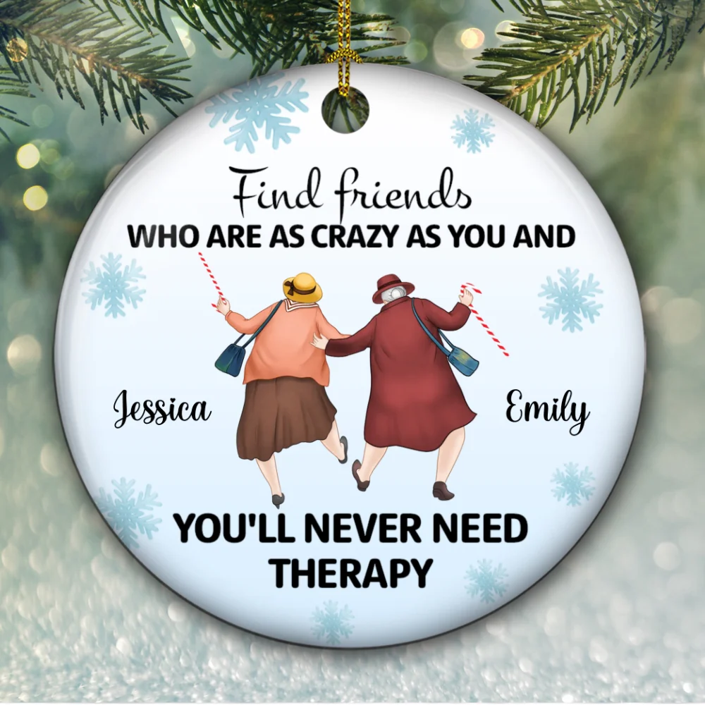 As Crazy As You - Personalized Custom Ceramic Ornament - Image 5