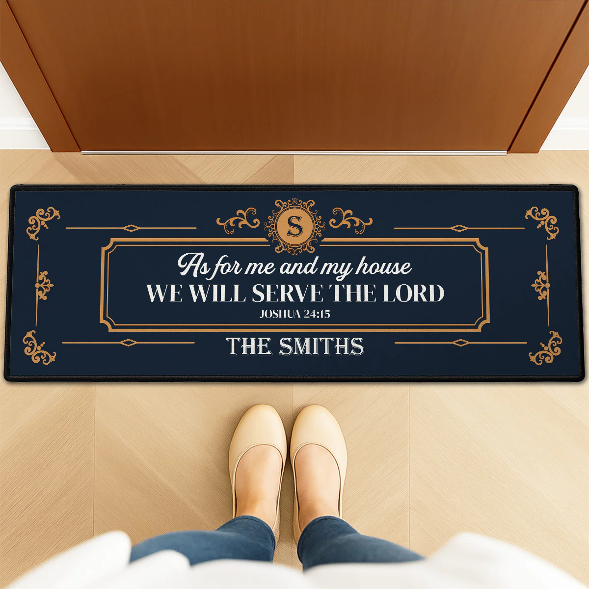 As for Me And My House - Personalized Custom Runner Rug - Image 3