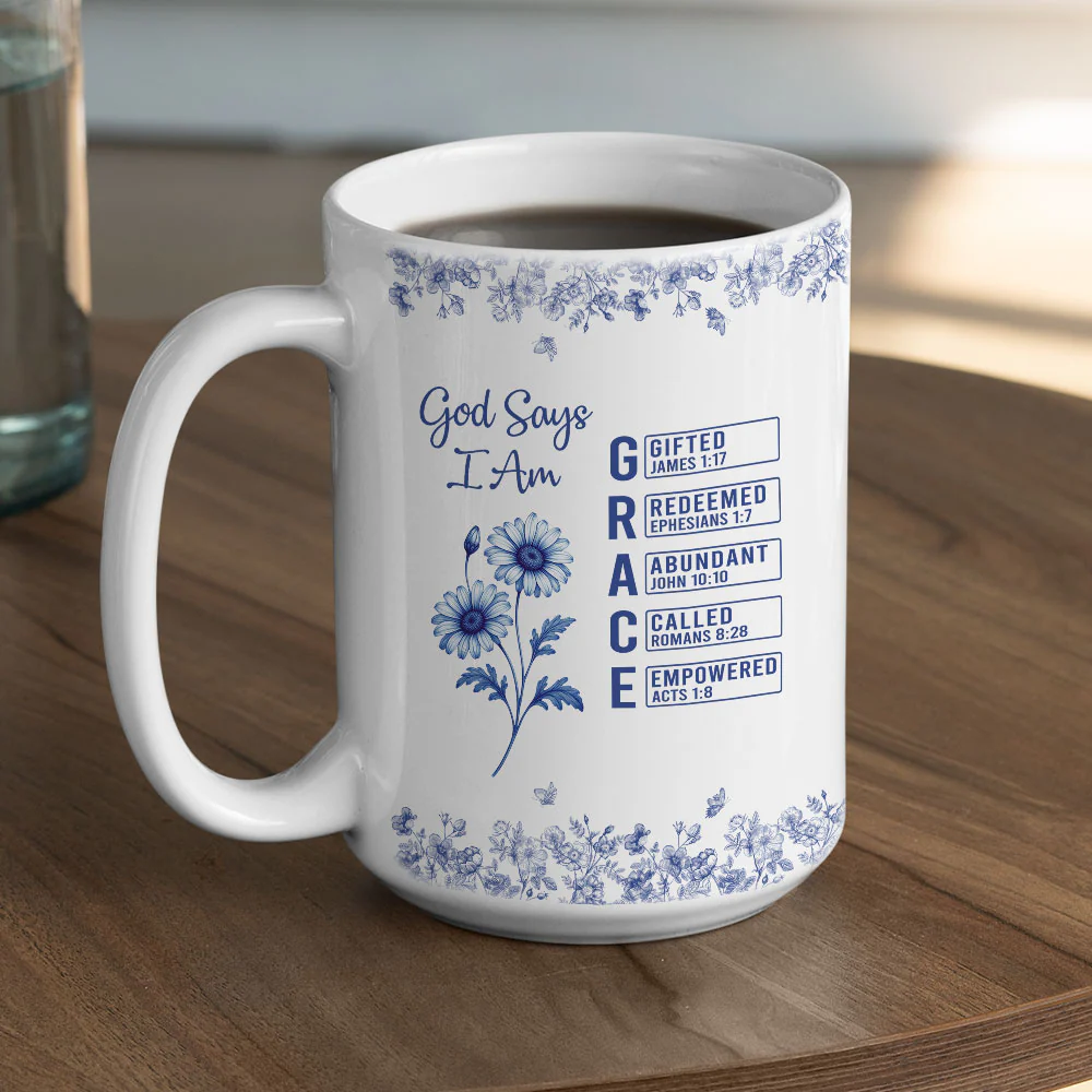 As God Says - Personalized Custom Coffee Mug - Image 6