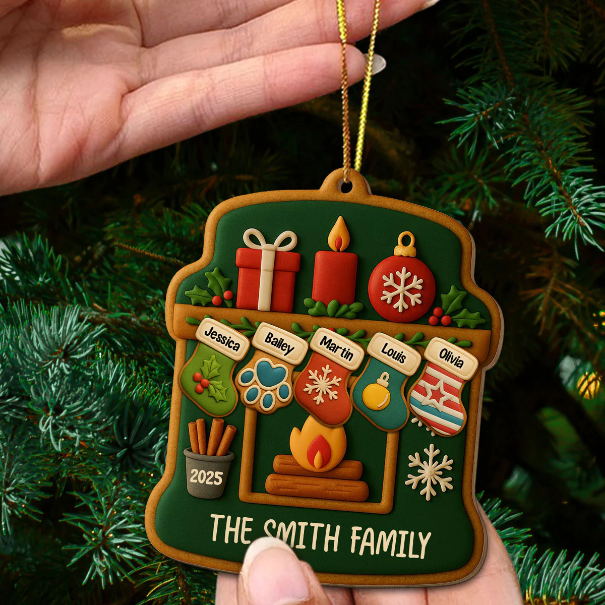 As Long As We Are Together - Personalized Custom 3D Effect Wood Ornament - Image 4