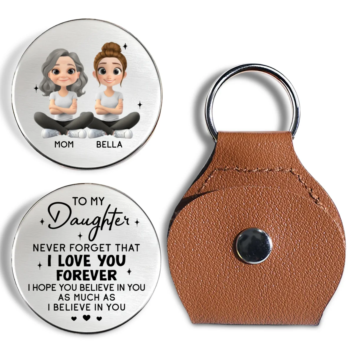 As Much As Mom Love You - Personalized Custom Pocket Hug - Image 6