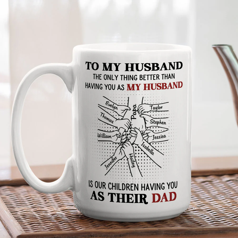 As Their Dad - Personalized Custom Coffee Mug - Image 5