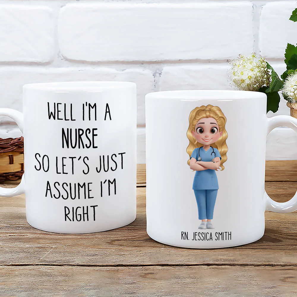 Assume I Am Right - Personalized Custom Coffee Mug - Image 2