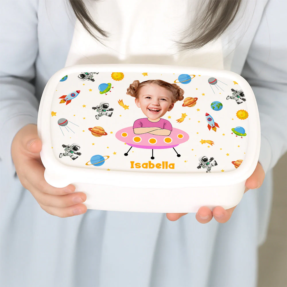 Astronaut In Space - Personalized Custom Lunch Box - Image 2
