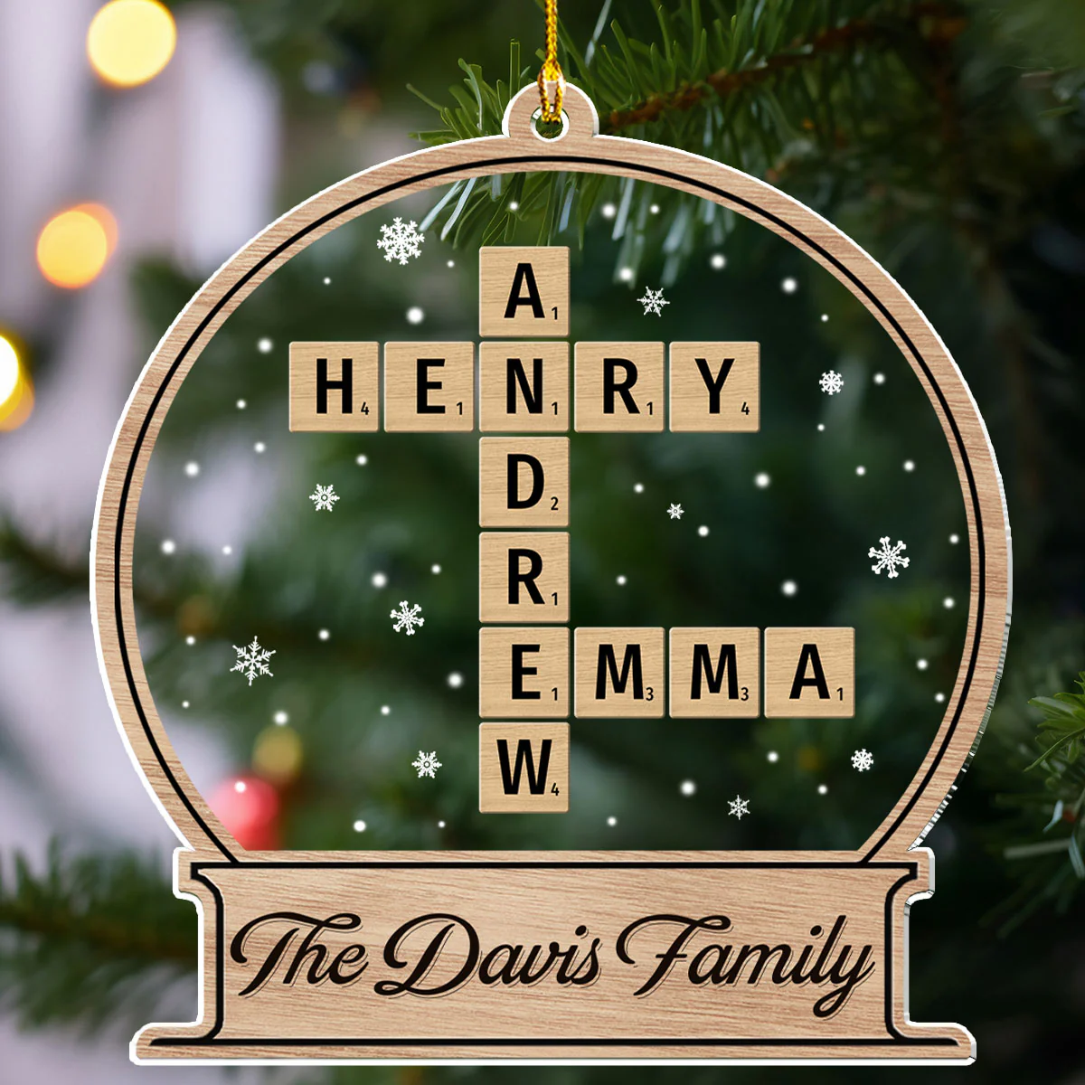 At Christmas, All Roads Lead Home  - Personalized Custom Acrylic Ornament - Image 3