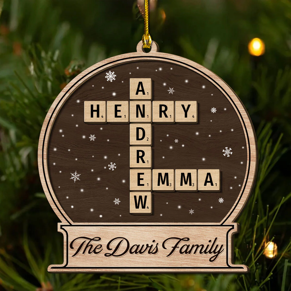 At Christmas, All Roads Lead Home - Personalized Custom Freeshape 2-Layered Wood Ornament