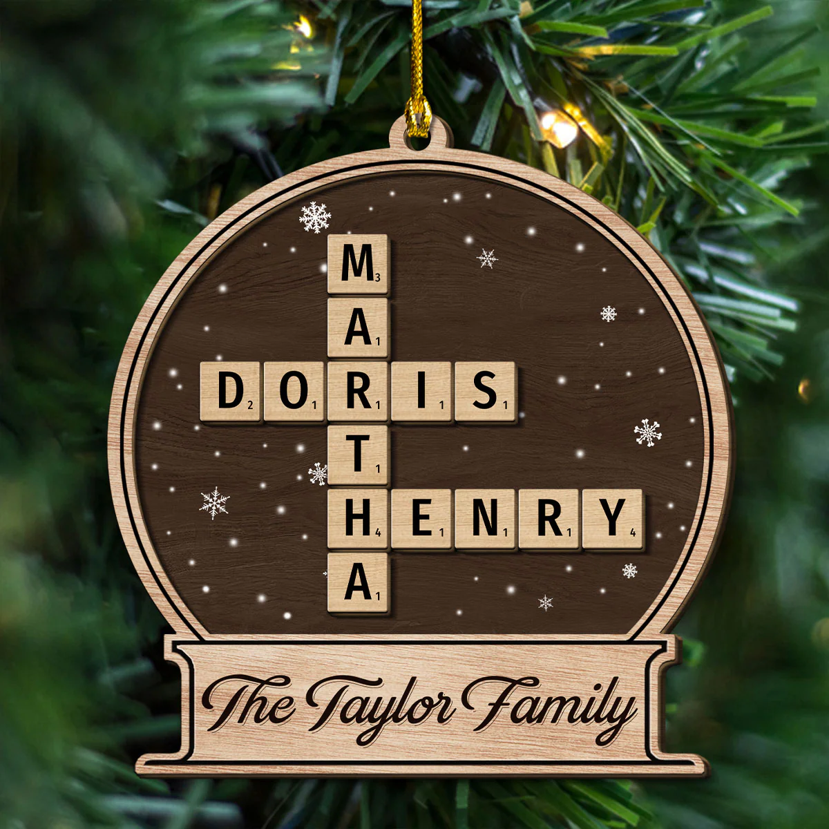 At Christmas, All Roads Lead Home - Personalized Custom Freeshape 2-Layered Wood Ornament - Image 5