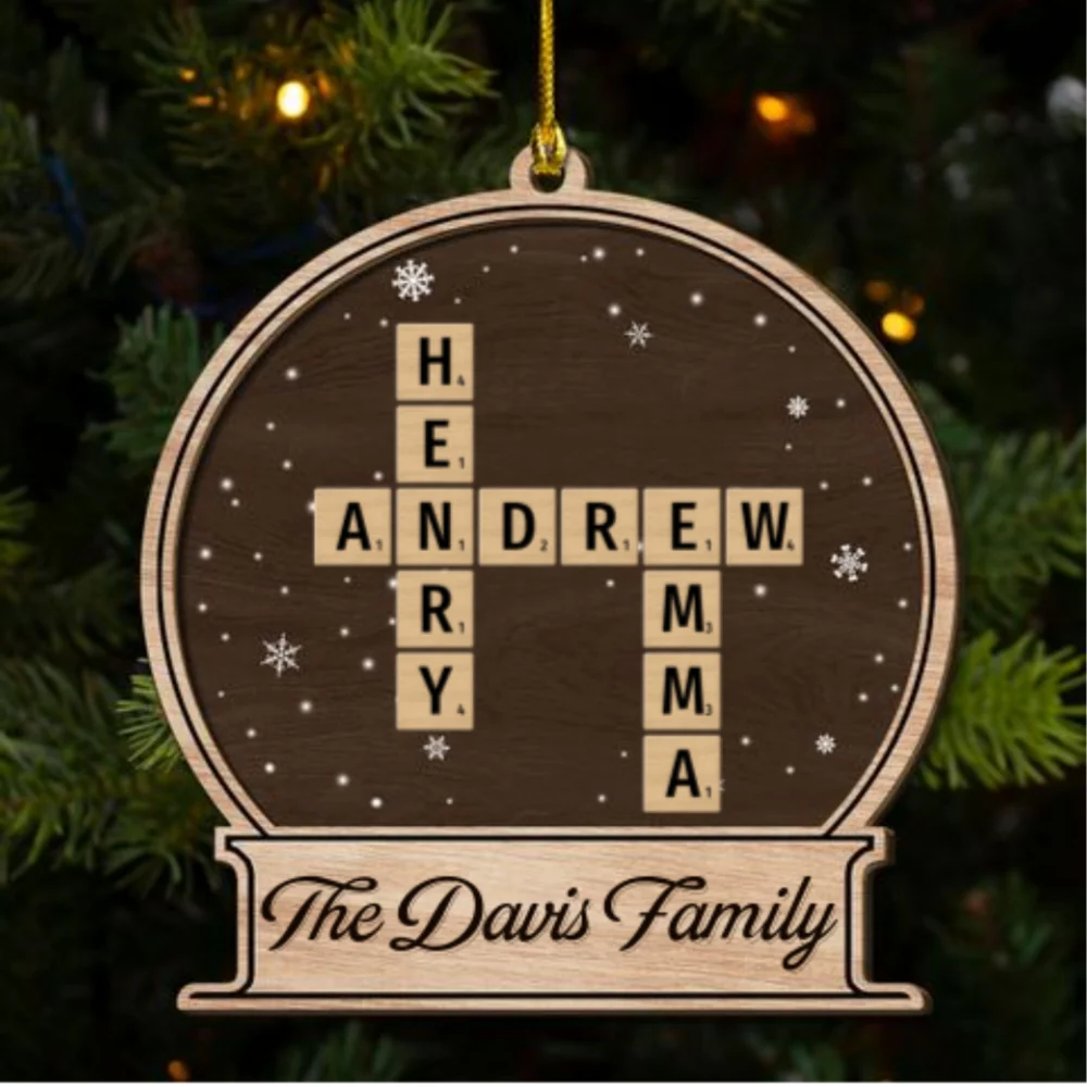 At Christmas, All Roads Lead Home - Personalized Custom Freeshape 2-Layered Wood Ornament - Image 6