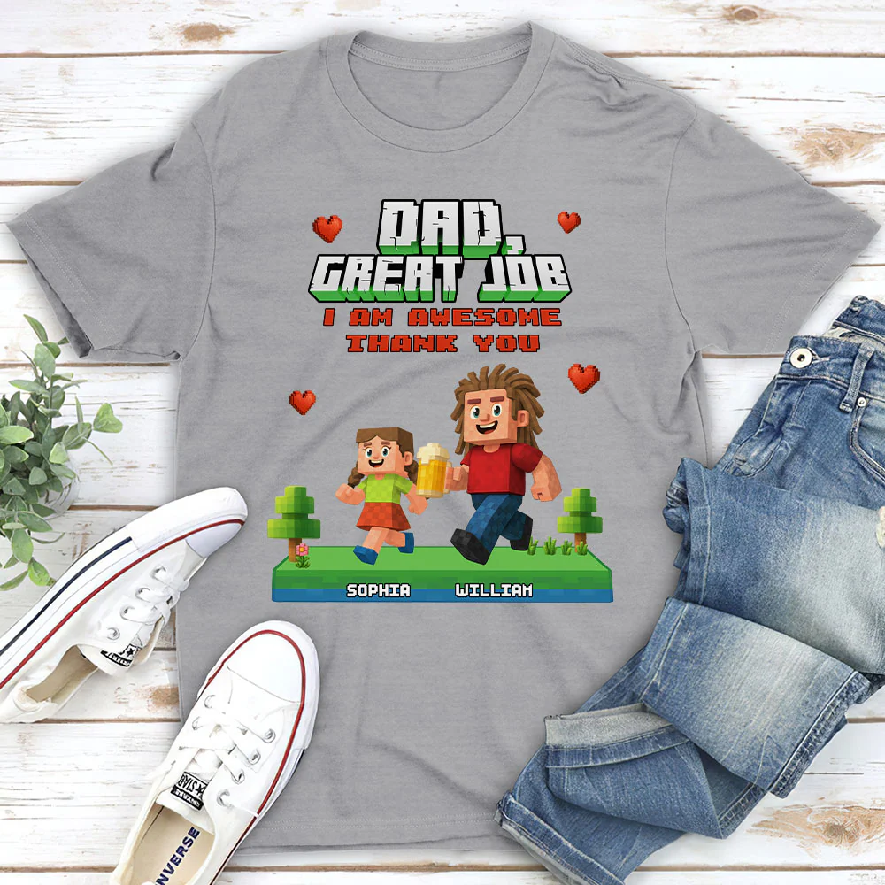 Awesome Daddy Of Us - Personalized Custom Shirt - Image 2