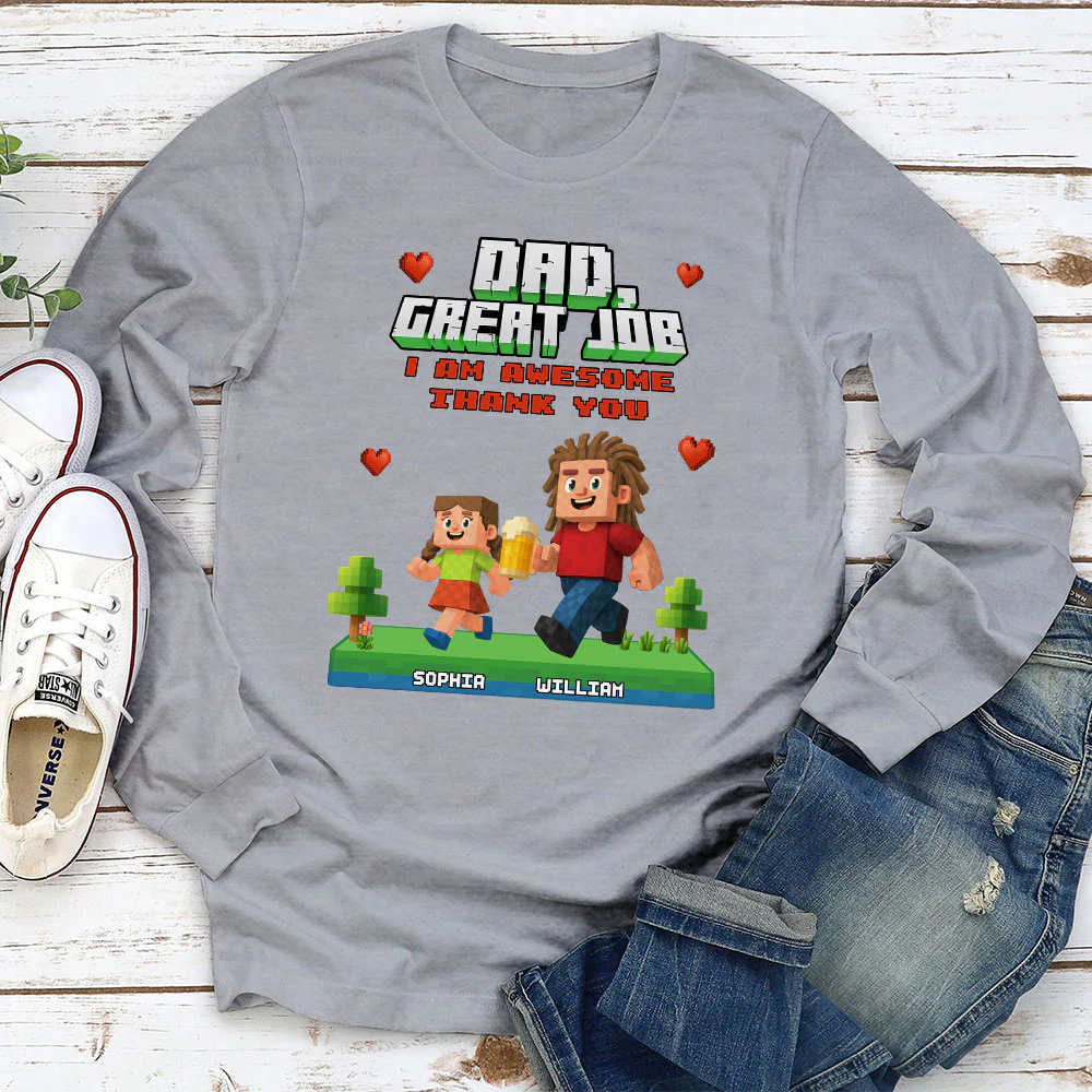Awesome Daddy Of Us - Personalized Custom Shirt - Image 6