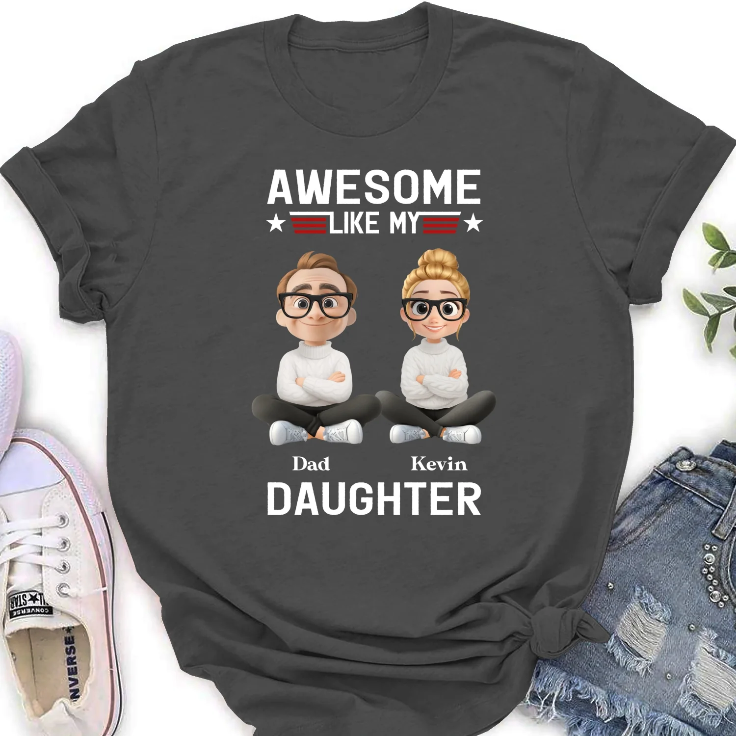 Awesome Like My Daughter 2 - Personalized Custom Shirt - Image 17