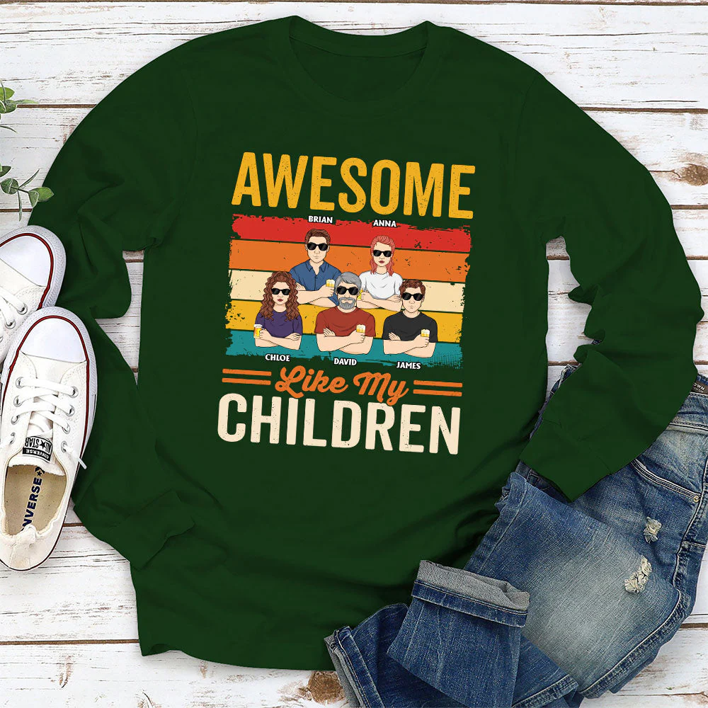 Awesome Like My Daughter - Personalized Custom Shirt - Image 3