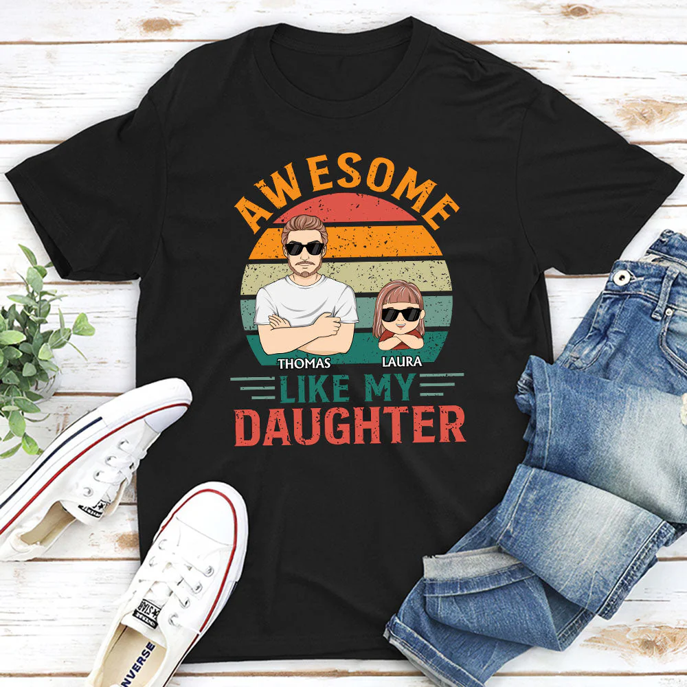 Awesome Like My Kids - Personalized Custom Shirt - Image 2
