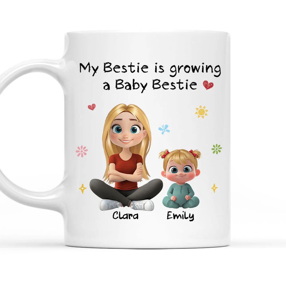 Baby Bestie - Personalized Custom Coffee Mug