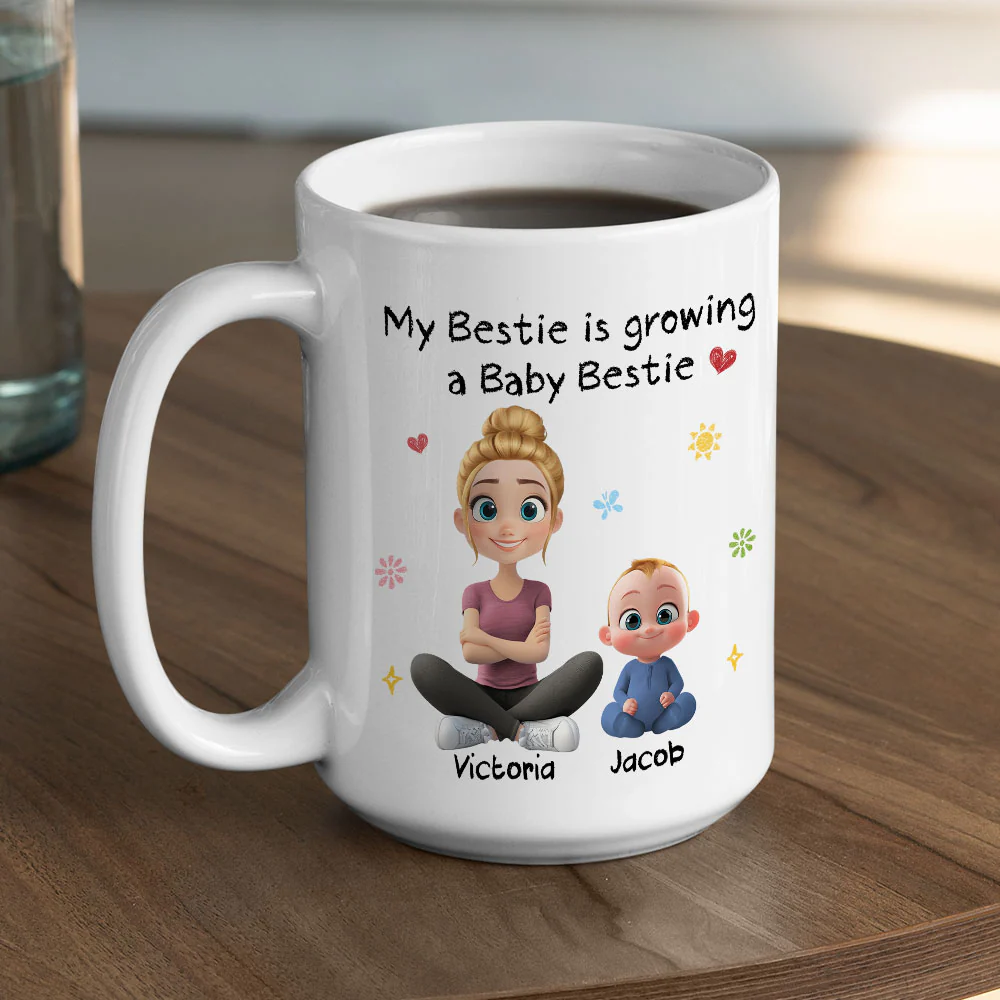 Baby Bestie - Personalized Custom Coffee Mug - Image 4