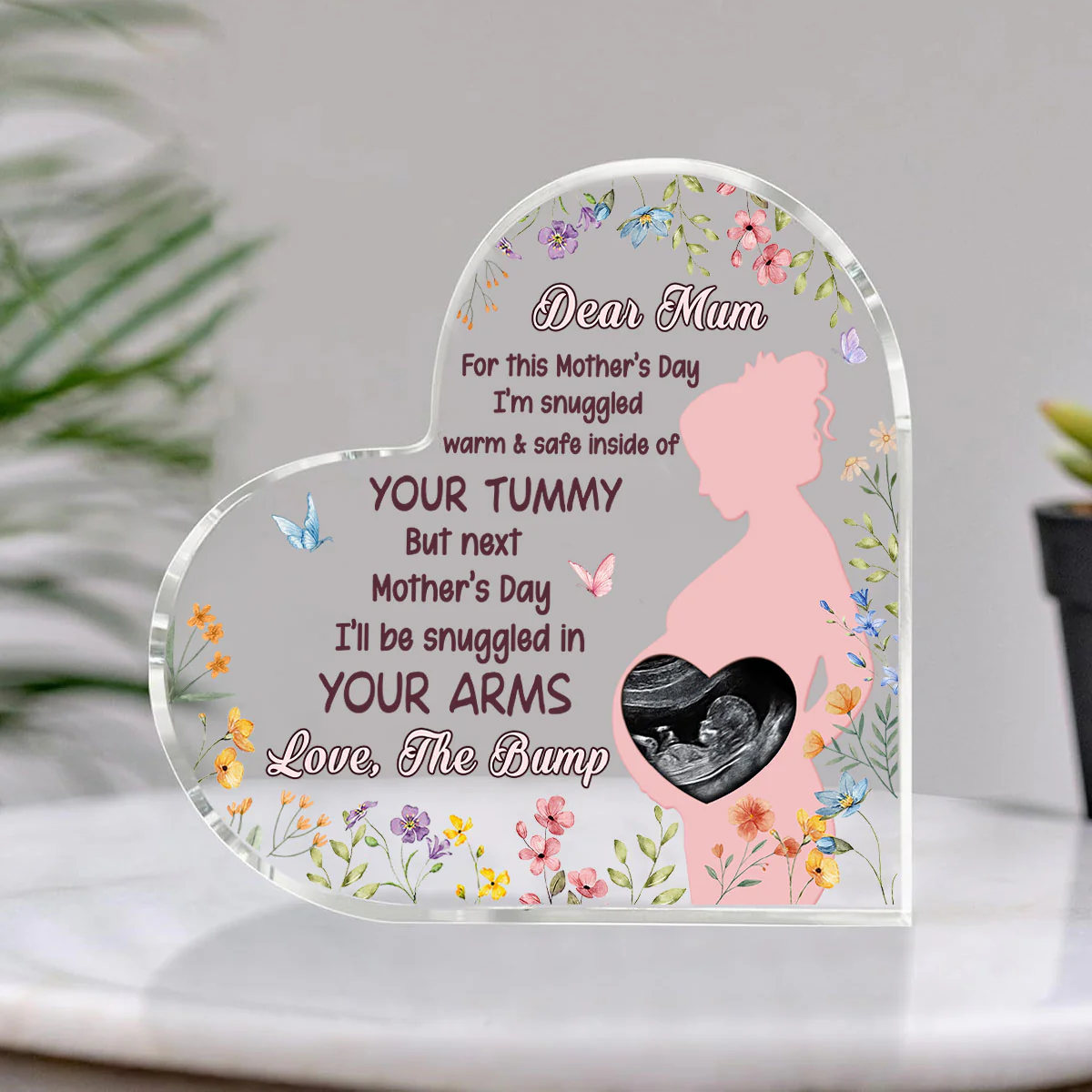 Baby Bump - Personalized Custom Acrylic Plaque - Image 2