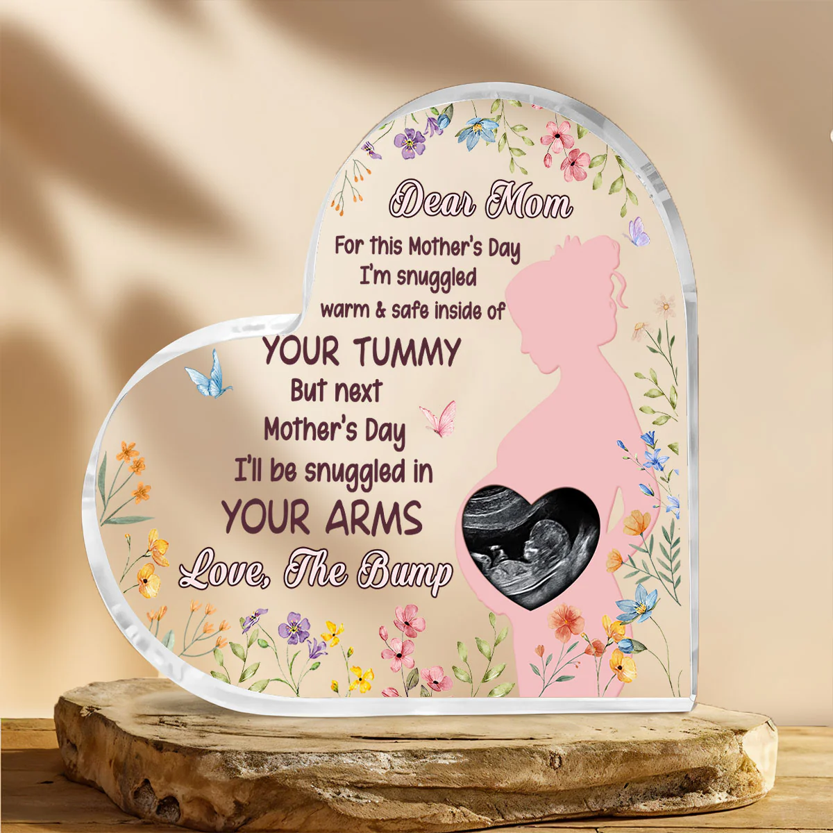 Baby Bump - Personalized Custom Acrylic Plaque - Image 3