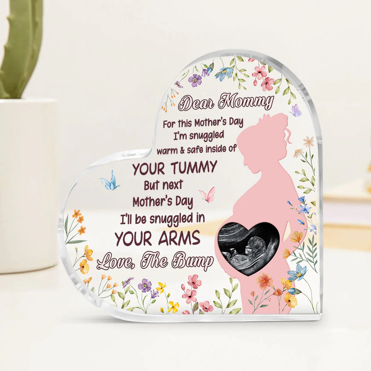 Baby Bump - Personalized Custom Acrylic Plaque - Image 4