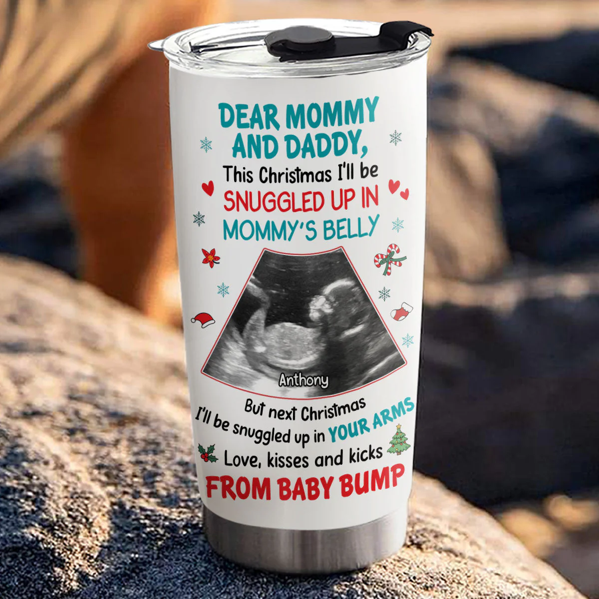 Baby Bump - Personalized Custom Tumbler - Image 3