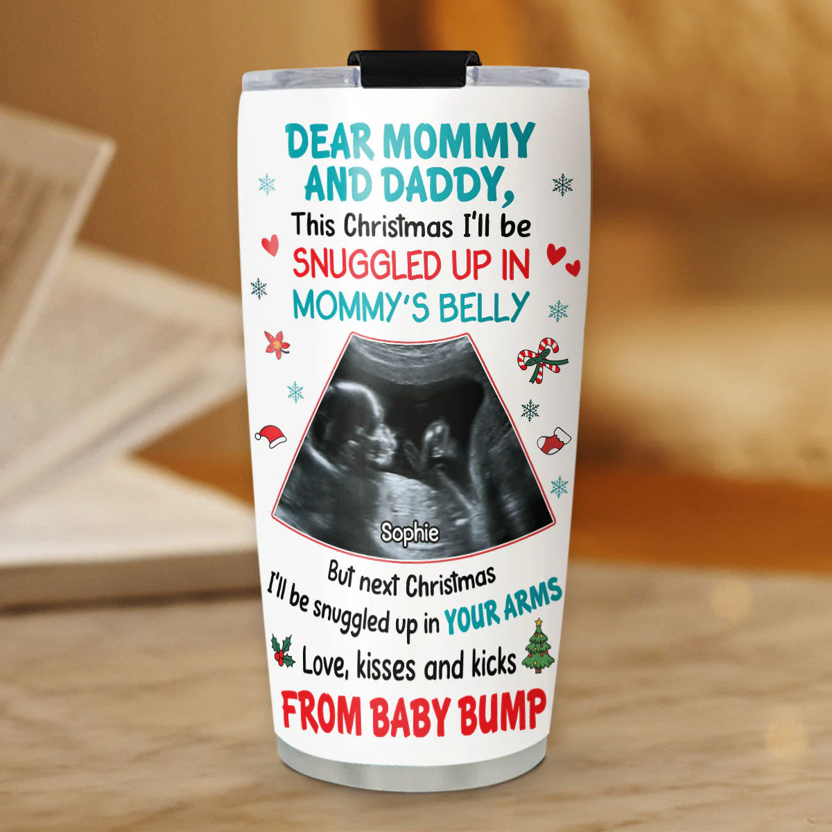 Baby Bump - Personalized Custom Tumbler - Image 4