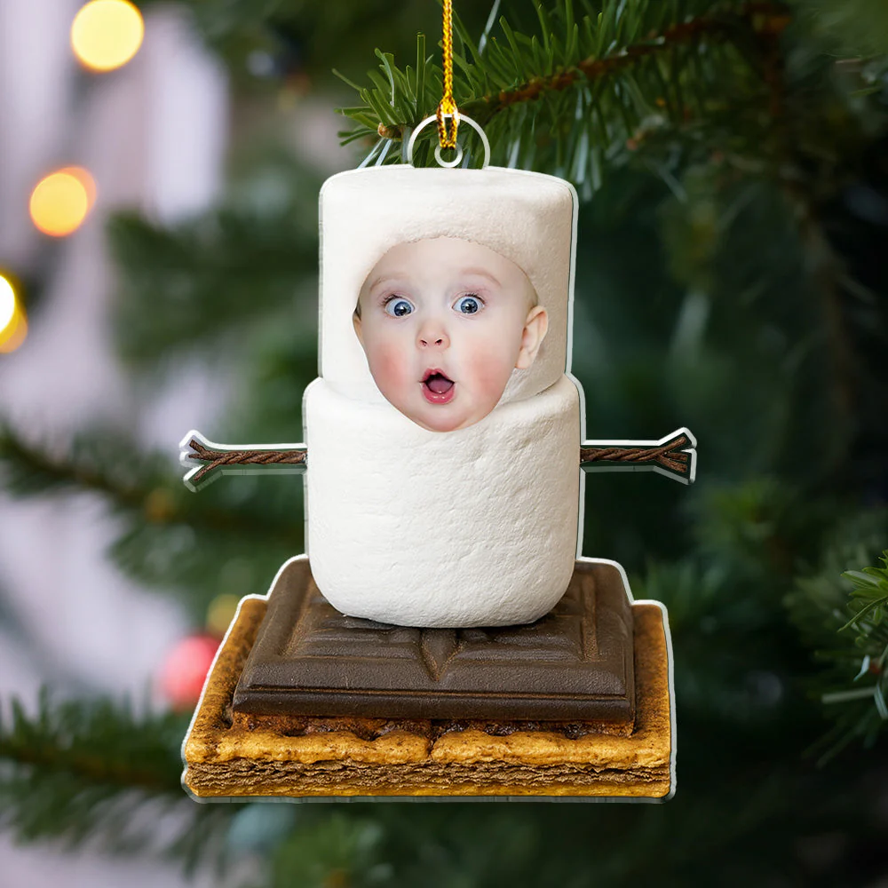 Sweet Smore Snow First Christmas - Personalized Custom Acrylic Ornament - Image 5