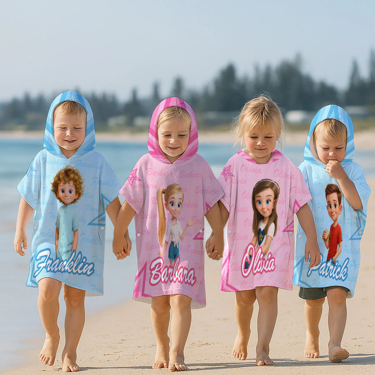 Baby Doll - Personalized Custom Hooded Beach Towel - Image 6