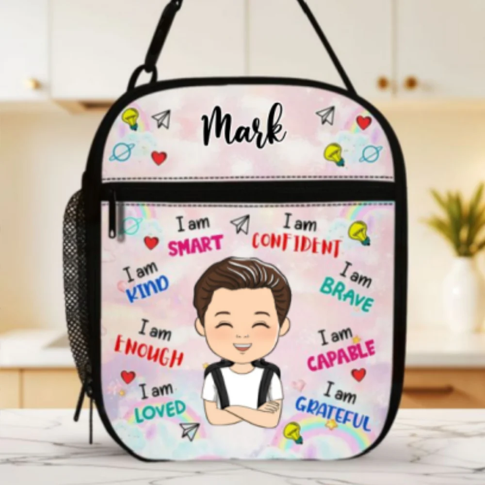 Back To School - Personalized Custom Insulated Lunch Bag - Image 8