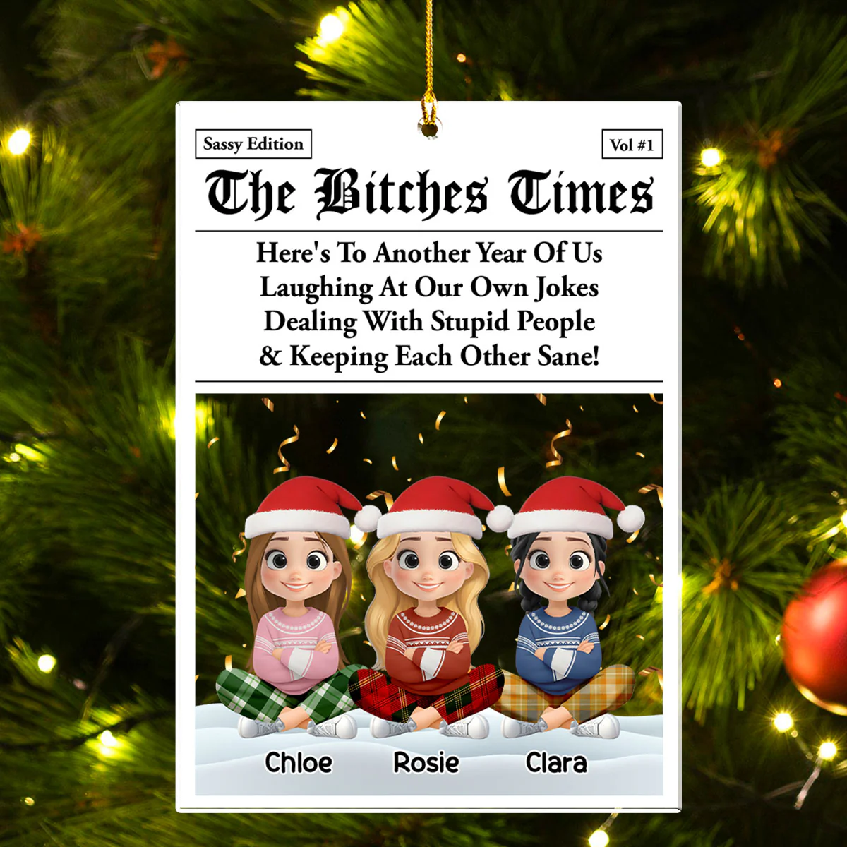 Bad Decisions Make Great Stories - Personalized Custom Acrylic Ornament - Image 5