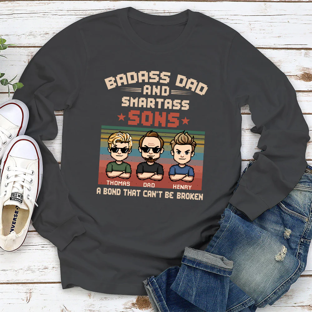 Badass Dad - Personalized Custom Shirt - Image 8