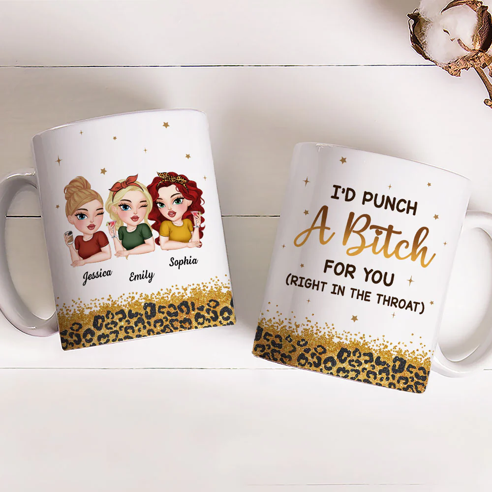 Baddie Bestie - Personalized Custom Coffee Mug - Image 2