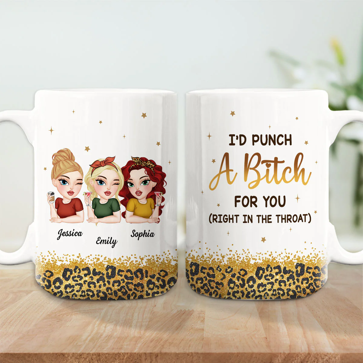 Baddie Bestie - Personalized Custom Coffee Mug - Image 4