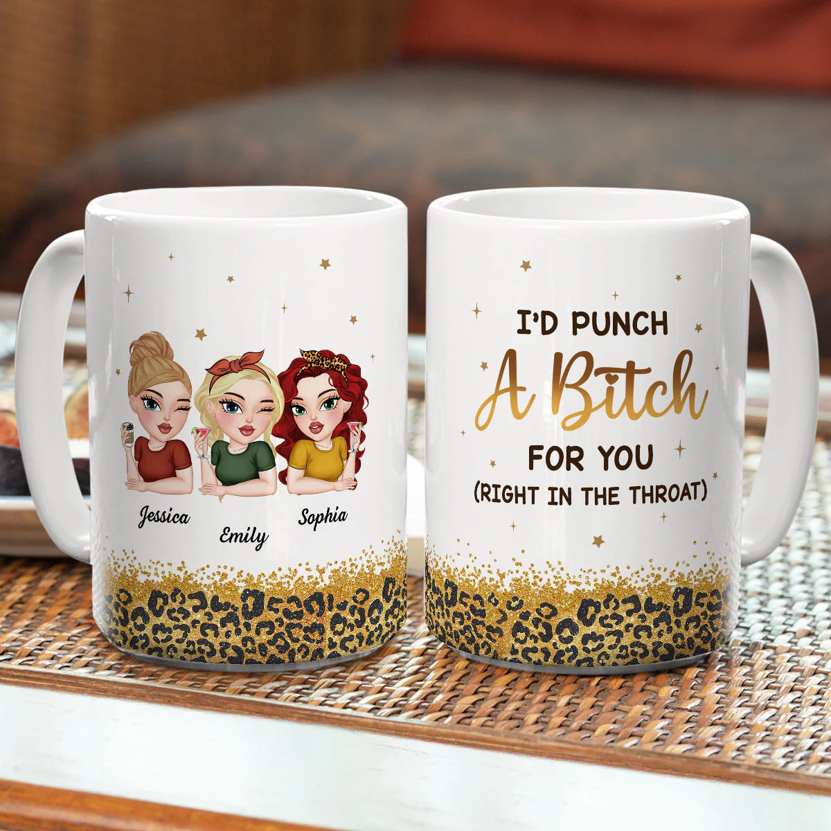 Baddie Bestie - Personalized Custom Coffee Mug - Image 5