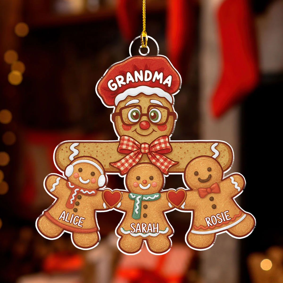 Baked With Love - Personalized Custom Acrylic Ornament - Image 2
