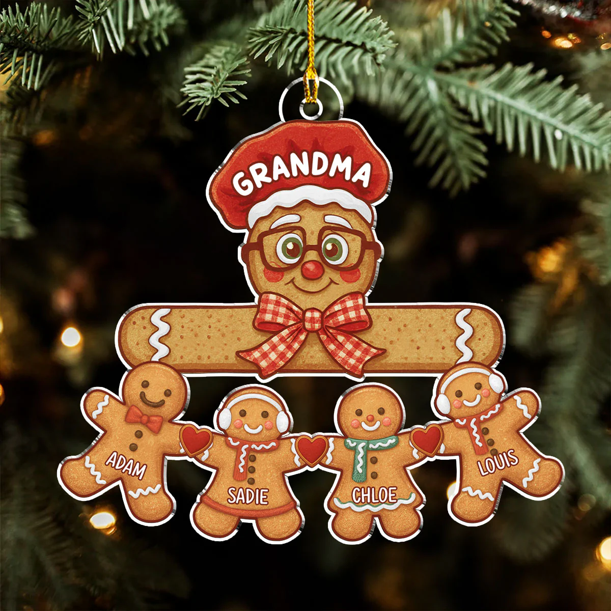 Baked With Love - Personalized Custom Acrylic Ornament - Image 4