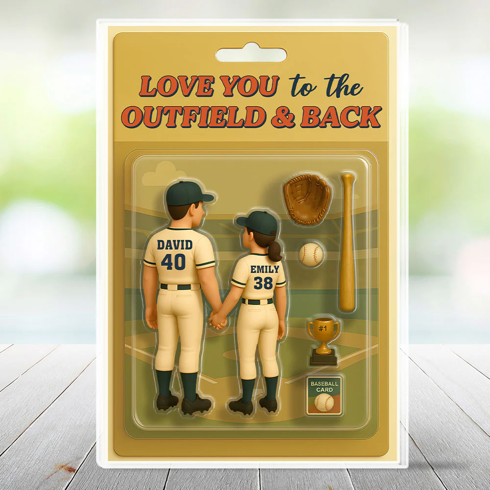 Baseball Couple - Personalized Custom Acrylic Plaque - Image 5