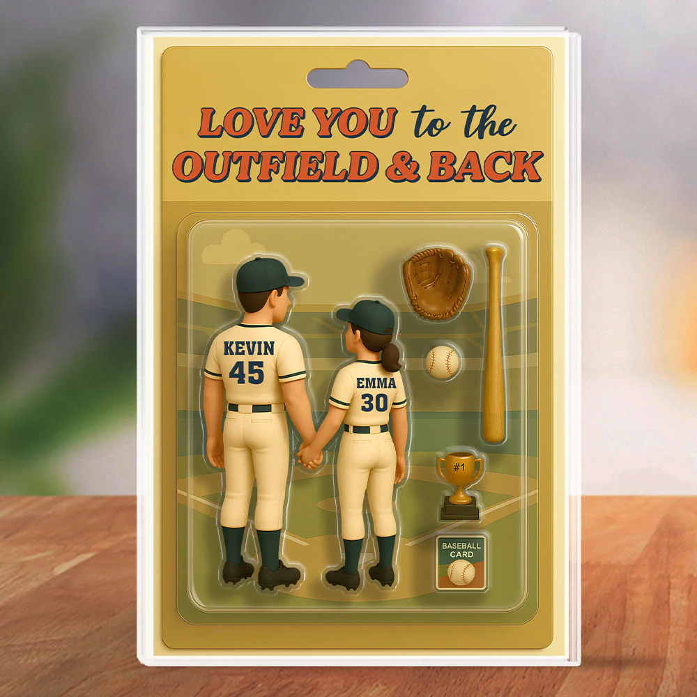 Baseball Couple - Personalized Custom Acrylic Plaque - Image 6