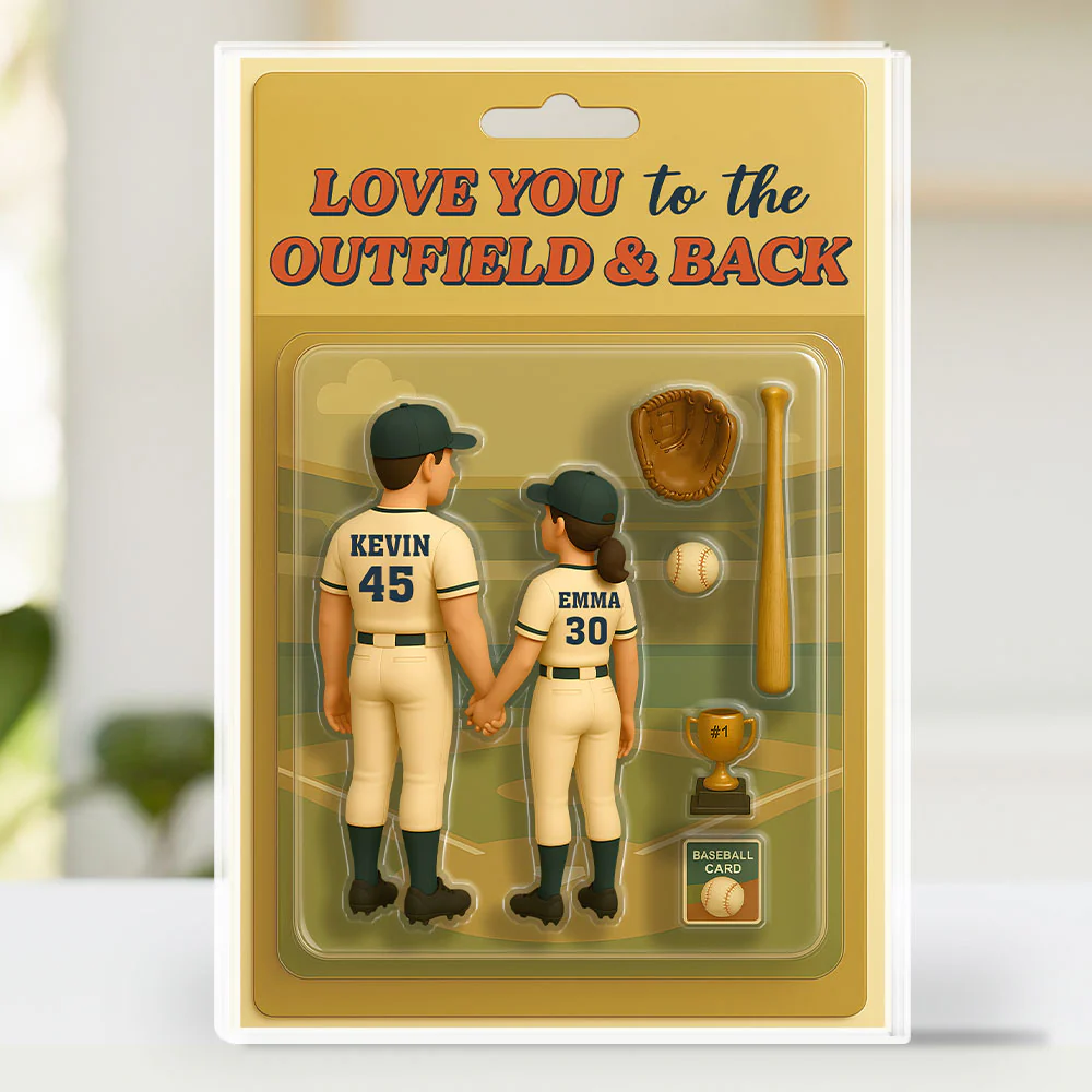 Baseball Couple - Personalized Custom Acrylic Plaque - Image 7