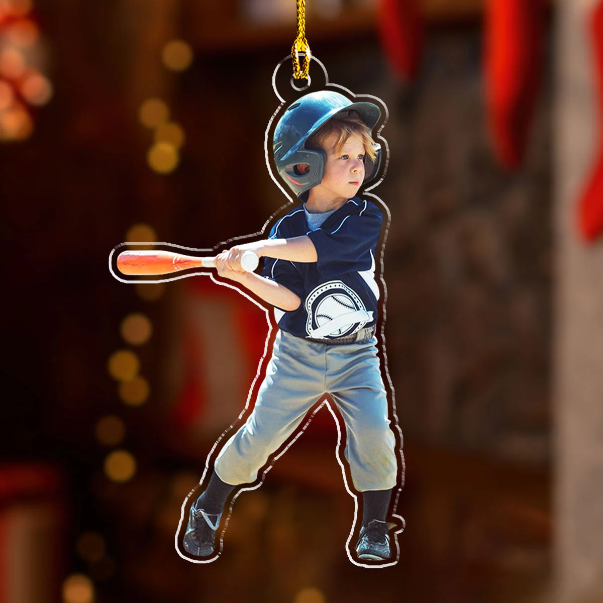 Baseball Custom Photo - Personalized Custom Acrylic Ornament - Image 4