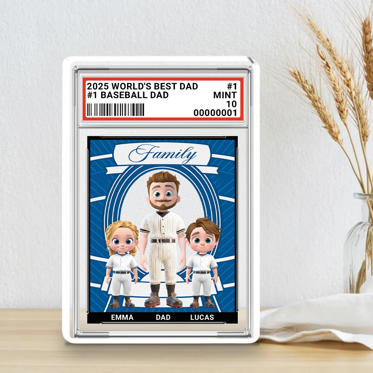 Baseball Dad - Personalized Custom Acrylic Plaque - Image 3