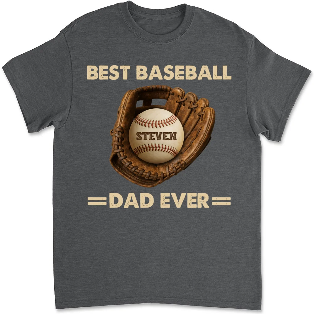 Baseball Dad - Personalized Custom Shirt - Image 7