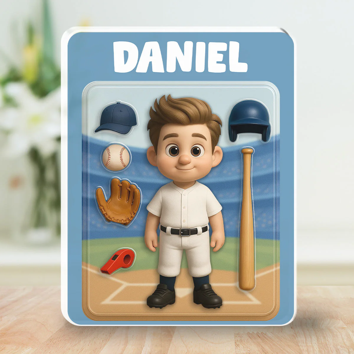 Baseball Kid - Personalized Custom Acrylic Plaque - Image 3
