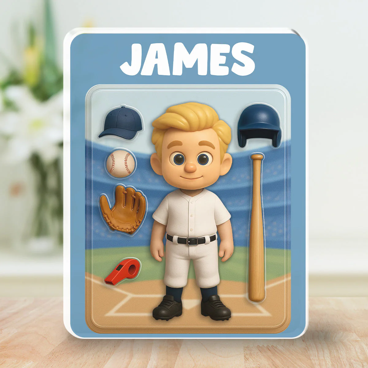 Baseball Kid - Personalized Custom Acrylic Plaque - Image 4