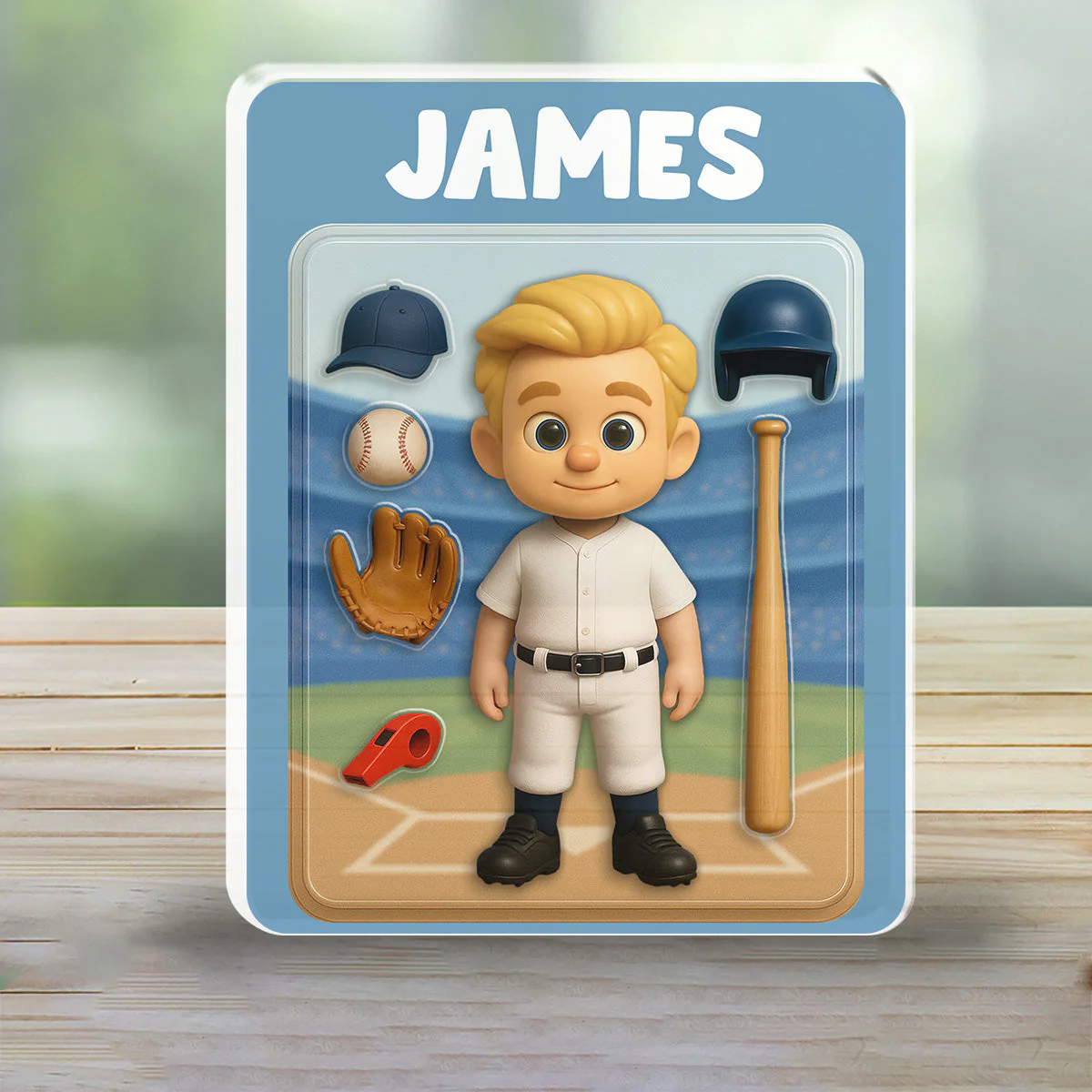 Baseball Kid - Personalized Custom Acrylic Plaque - Image 5
