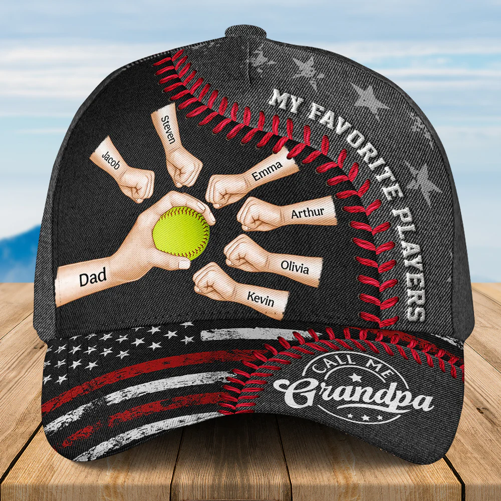 Baseball Love From My Favorite Player - Personalized Custom Classic Cap - Image 3