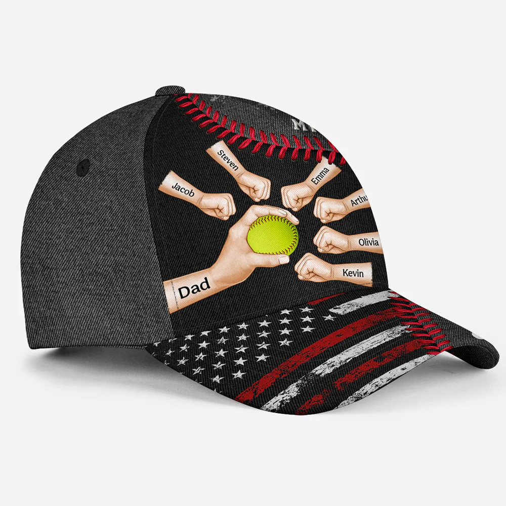 Baseball Love From My Favorite Player - Personalized Custom Classic Cap - Image 5