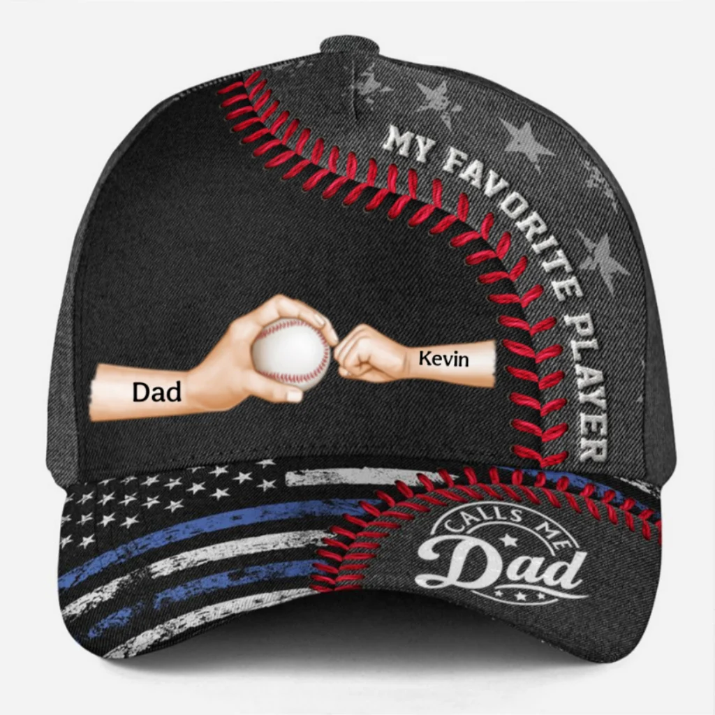 Baseball Love From My Favorite Player - Personalized Custom Classic Cap - Image 7
