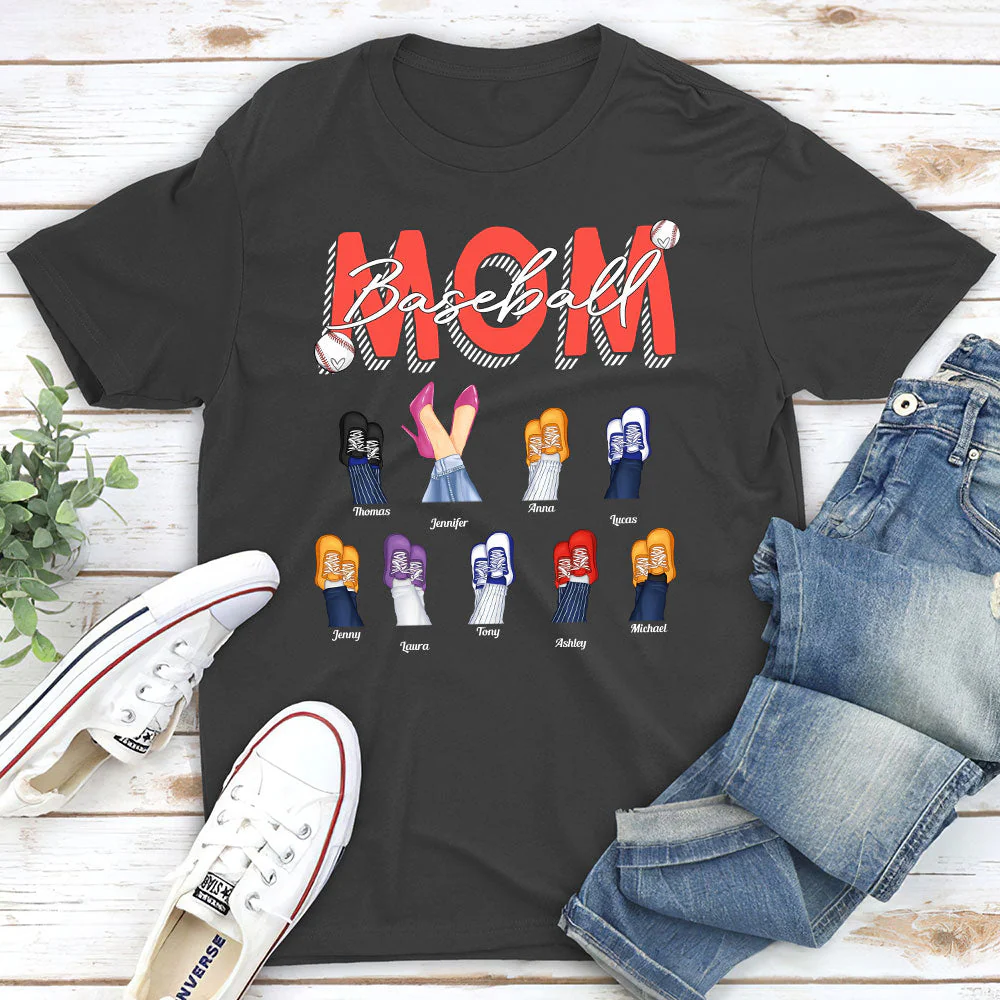 Baseball Mom - Personalized Custom Unisex T-shirt - Image 4