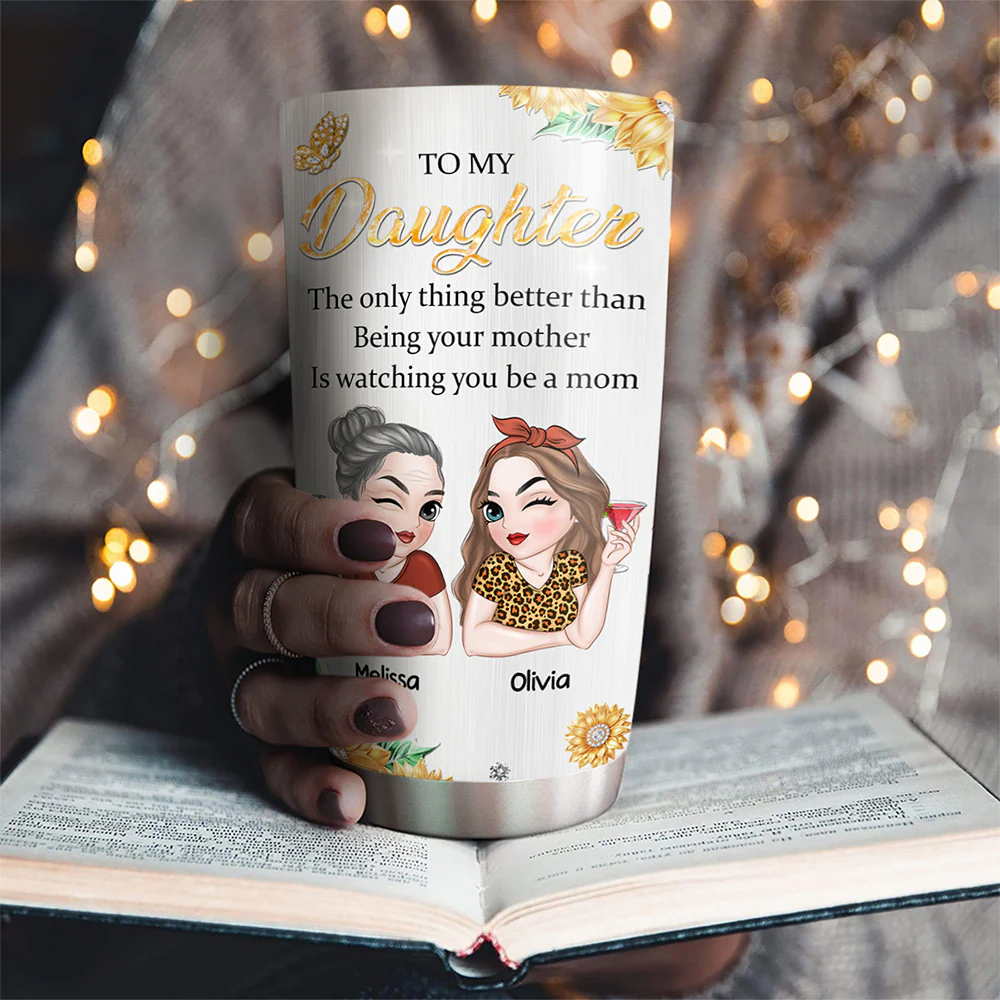Be A Mom - Personalized Custom Tumbler - Image 4