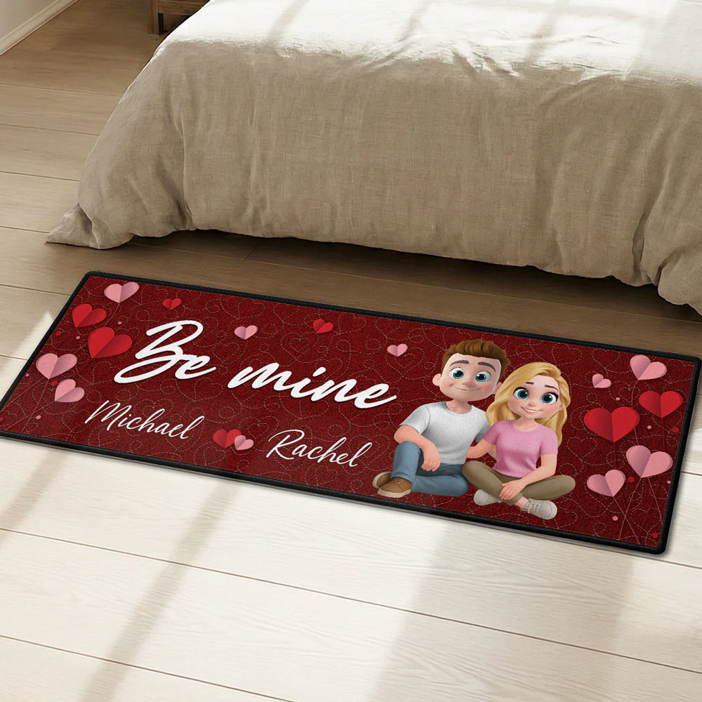 Be Mine - Personalized Custom Runner Rug