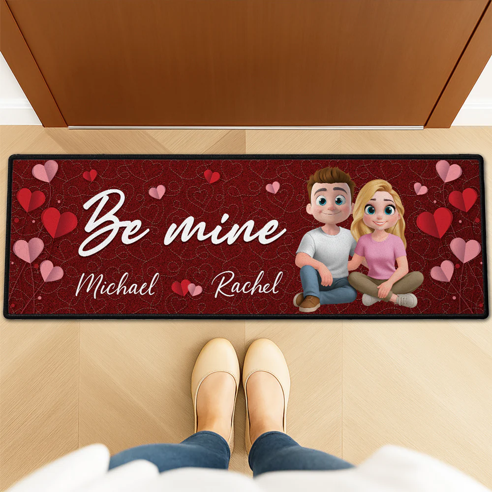 Be Mine - Personalized Custom Runner Rug - Image 3